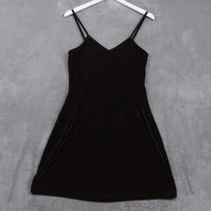 VTG Y2K 90s Velvet Spaghetti Strap Mini Dress Shelf Bra Whimsigoth Witchy Sz L